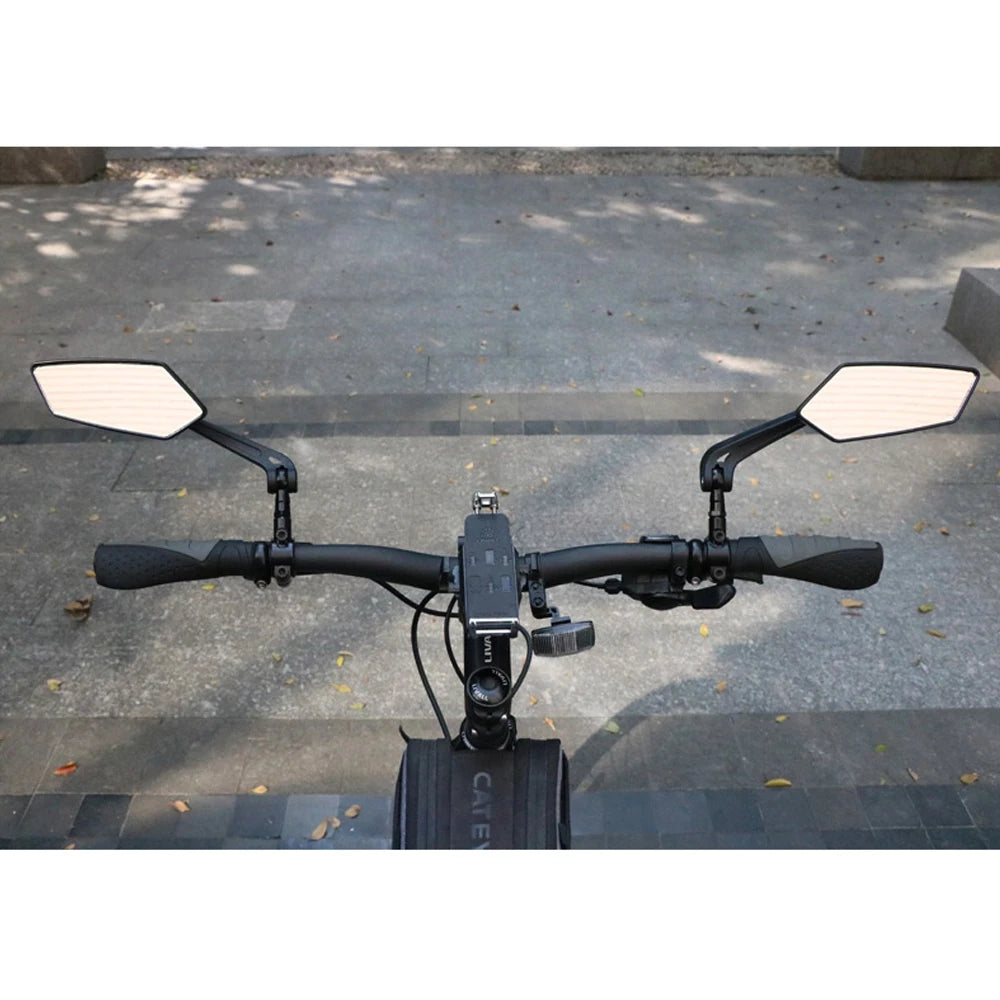 Bicycle Rear View Mirror Bike Cycling Clear Wide Range Back Sight Rearview Reflector Adjustable Handlebar Left Right Mirror