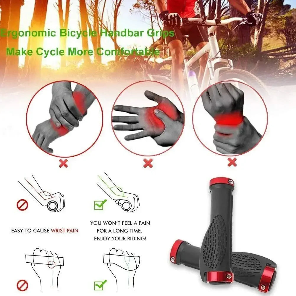 1 Pair DIY Bicycle Cycling Handles Ergonomic Handlebar of Bicycle Parts Non-Slip to Outdoor cycling equipment