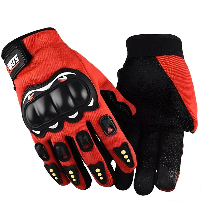 Motorcycle Gloves Breathable Full Finger Racing Hard Shell Gloves Outdoor Sports Protection Riding Cross Dirt Bike Gloves