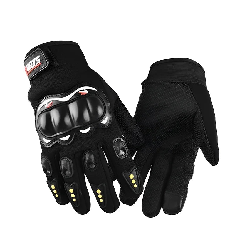 Motorcycle Gloves Breathable Full Finger Racing Hard Shell Gloves Outdoor Sports Protection Riding Cross Dirt Bike Gloves