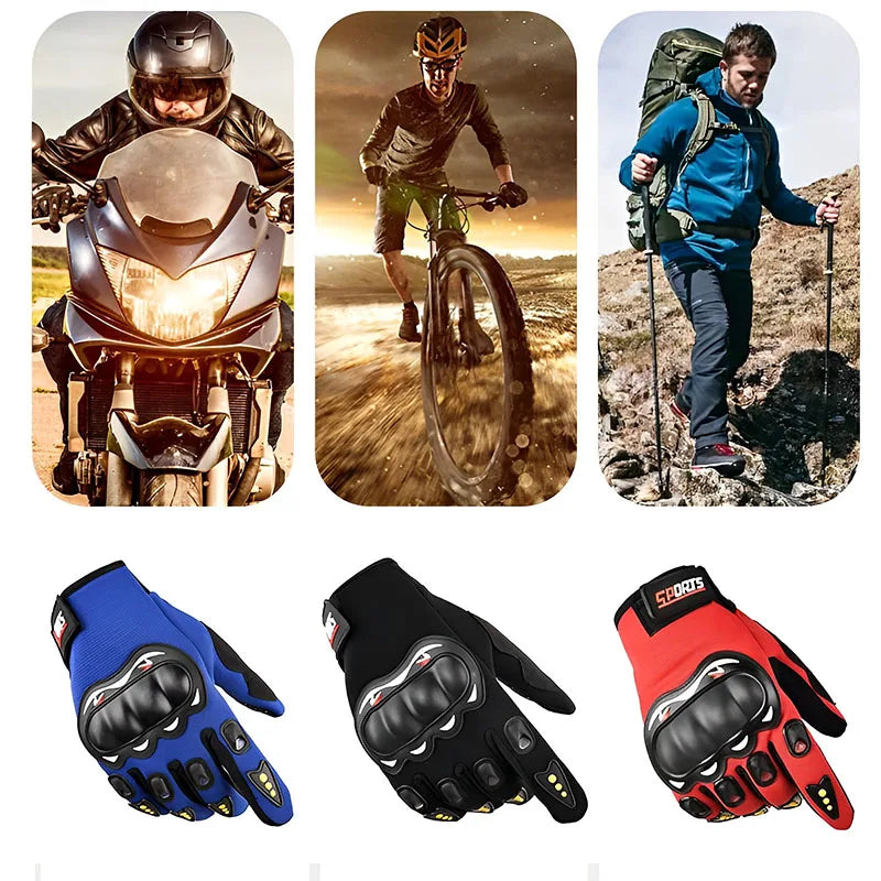 Motorcycle Gloves Breathable Full Finger Racing Hard Shell Gloves Outdoor Sports Protection Riding Cross Dirt Bike Gloves