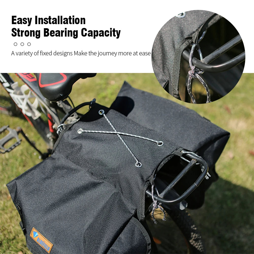 Bike Saddle Bag Waterproof and Large Capacity Outdoor Cycle Luggage Pack Bike Storage Bag Bike Accessories Bag