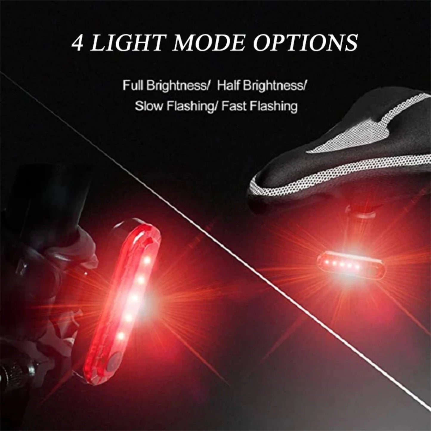 Bike Lighting Bicycle Light Front and Rear Lamp Headlight Taillight Recharged Cycling Light Green Red White Light Bycicle light