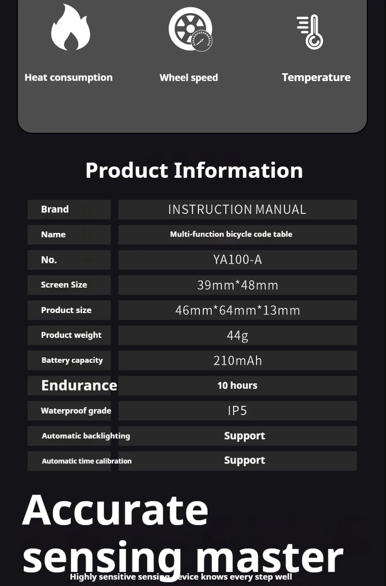 Wireless Bicycle Computer Touch Screen Bicycle Computer Mountain Bike Speedometer Cadence Sensor Gps For Bike Bike Accessories