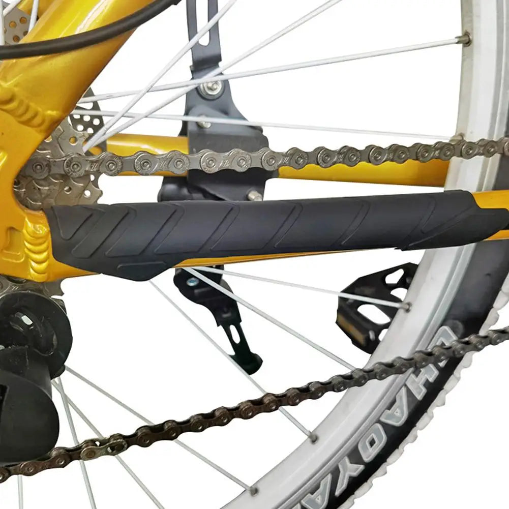 Silicone Bike Chain Sticker Bicycle Frame Protector Chain Guard Sticker Frame Guard Scratch Resistant Protector MTB Accessories