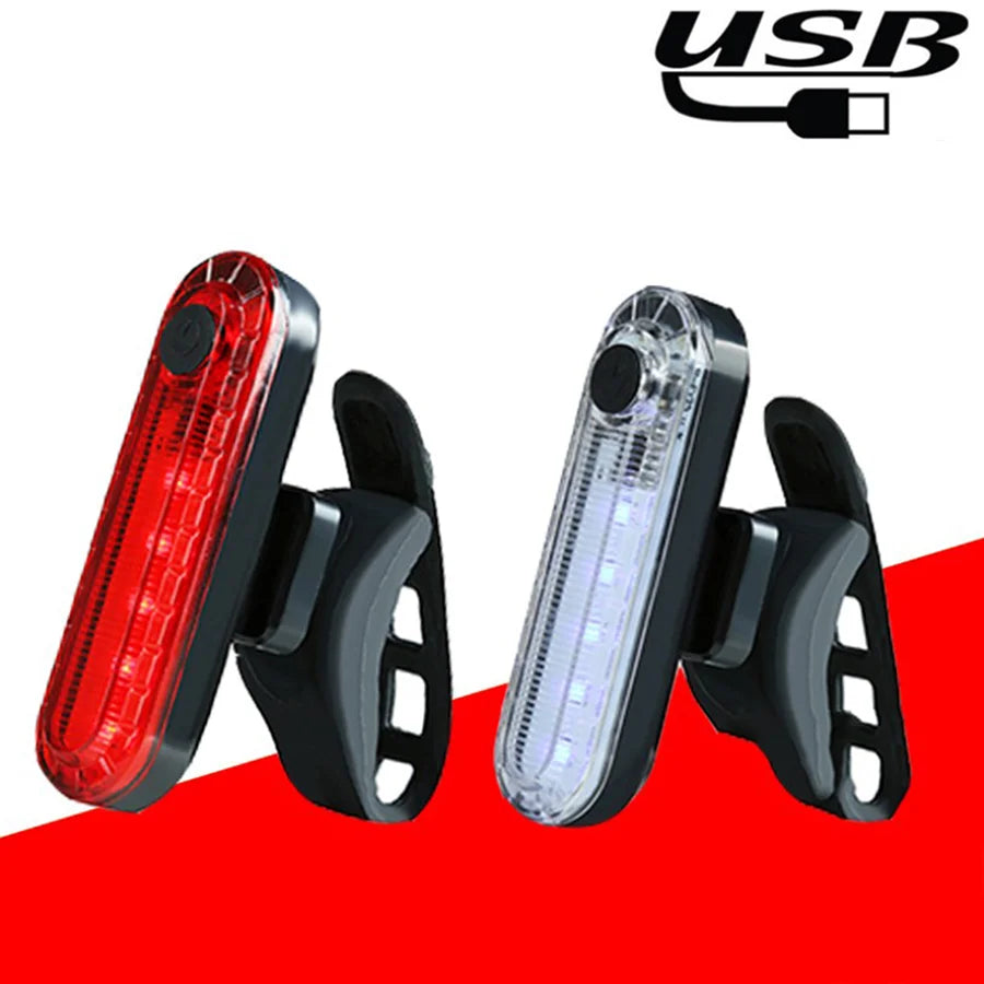 Bike Tail Light USB Rechargeable LED Bright Rear Red Bike Light Cycling Safety for Night Riding Lighting Back Bicycle Taillights