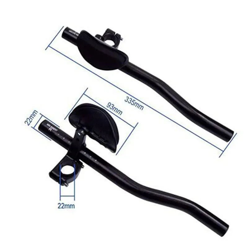 Handlebar Aluminum Alloy Rest TT Bars Arm Relaxation Rest Split Vice Cycling Bike Rest Handlebar for Bicycle Bike Long Distance