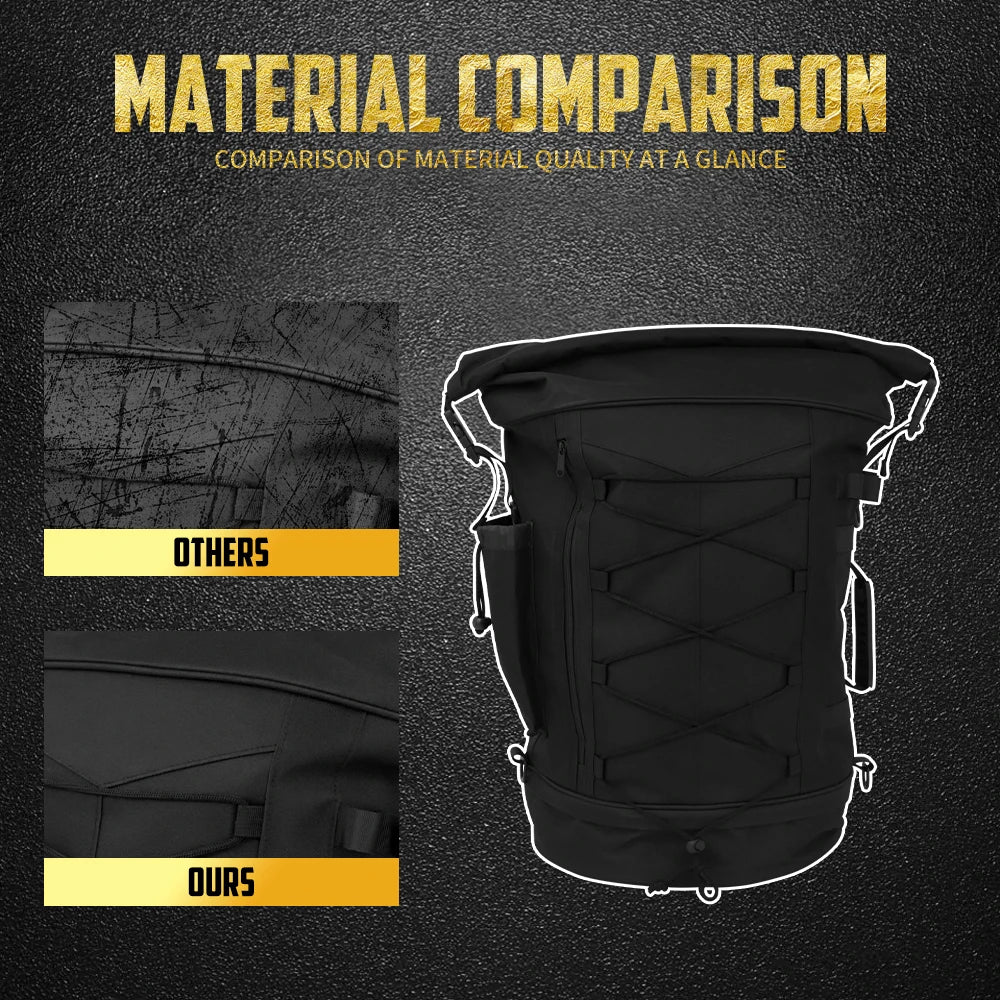 Motorcycle 50L-85L Luggage Backpack Sissy Bar Backrest Bag With Straps Expandable Tail Rack Bag Universal For Most Motorcycles