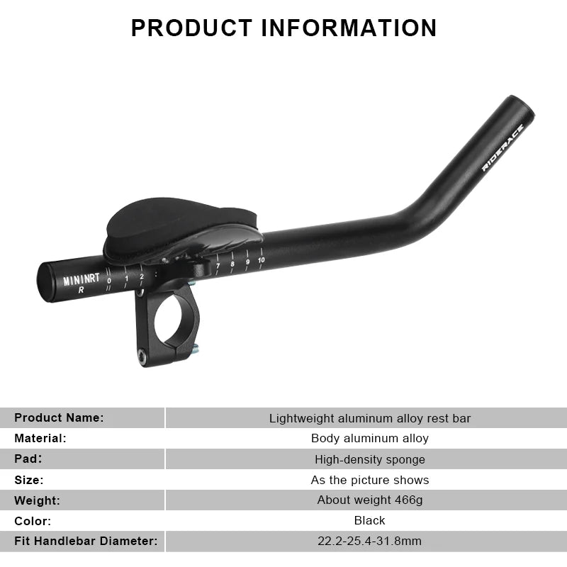 Bike Rest TT Handlebar Aero Bars For Cycling Triathlon Time Trial Tri Bars Aluminium Alloy MTB Road Bicycle Handle bar Aerobars
