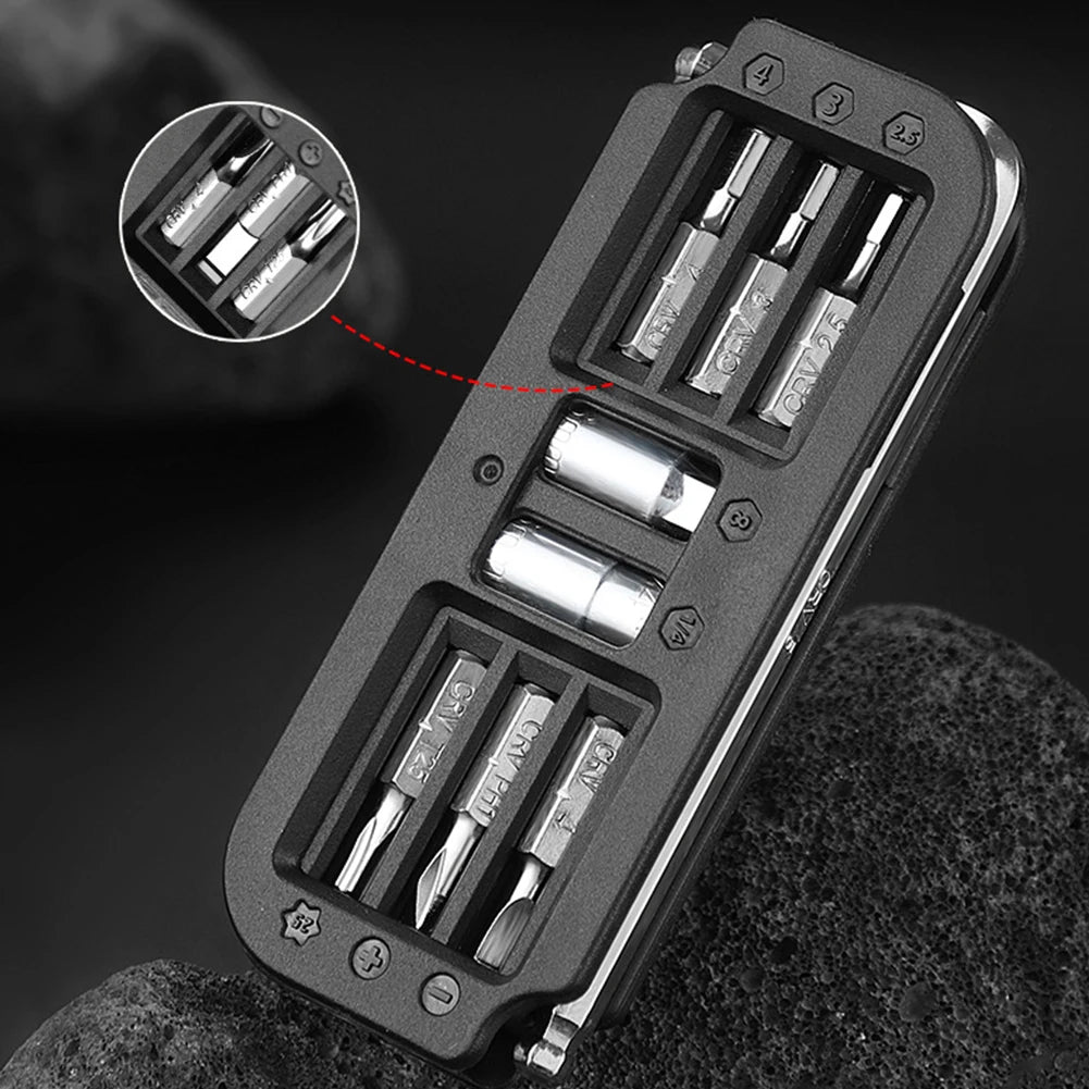 Bicycle Repair Tools 10 in 1 Multifunctional MTB Road Bike Tool Kit Portable Hexagon Wrench Bit Socket Set Tool Combination