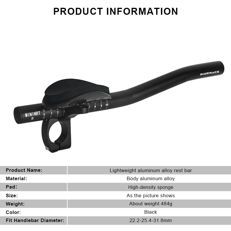 Bike Rest TT Handlebar Aero Bars For Cycling Triathlon Time Trial Tri Bars Aluminium Alloy MTB Road Bicycle Handle bar Aerobars