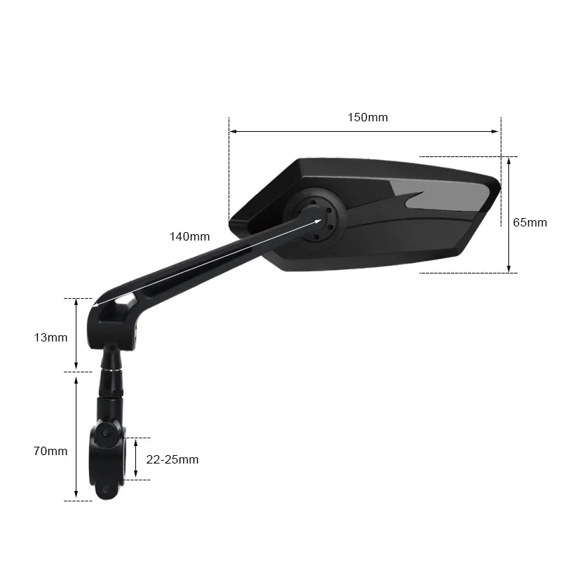 Bicyle Rear View Mirror Two-Color Wide Angle Reflector Clear Wide Range Bike Rearview Mirrors Cycling Flexible Left Right Mirror