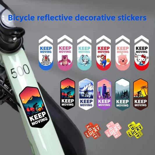 Bicycle Stickers for Bicycle Frame Top Tube Decorative Reflective Waterproof Cycling Road Bikes Mountain Bikes Frames Stickers