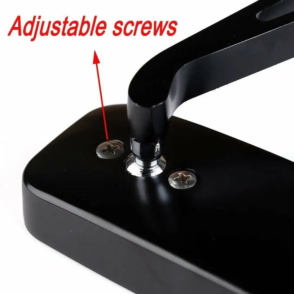 1 Pair Rectangular Motorcycle Mirror for Harley Cruiser Bobber Chopper Softail Sportster ATV Motor Mirror Accessories