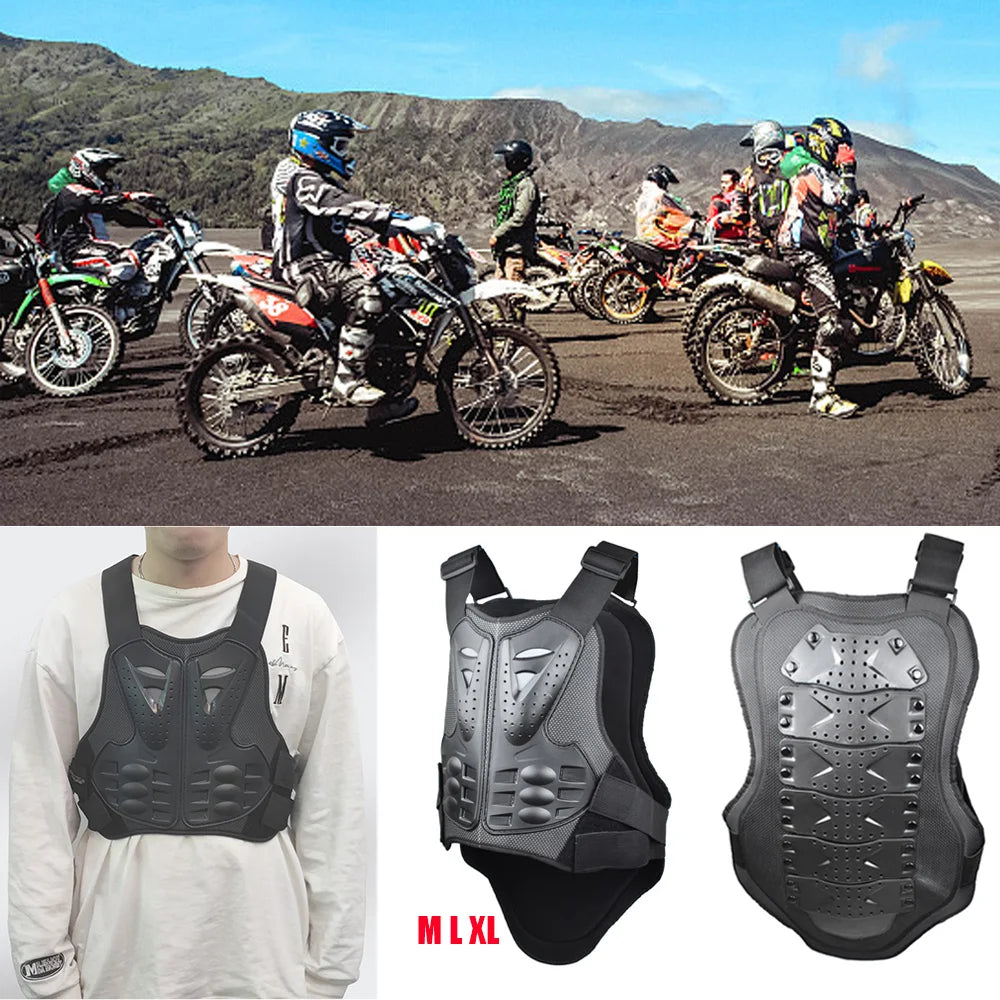Adult For Motocross Skiing Skating Motorcycle Dirt Bike Body Armor Protective Gear Outdoor Driving Chest Back Protection Vest