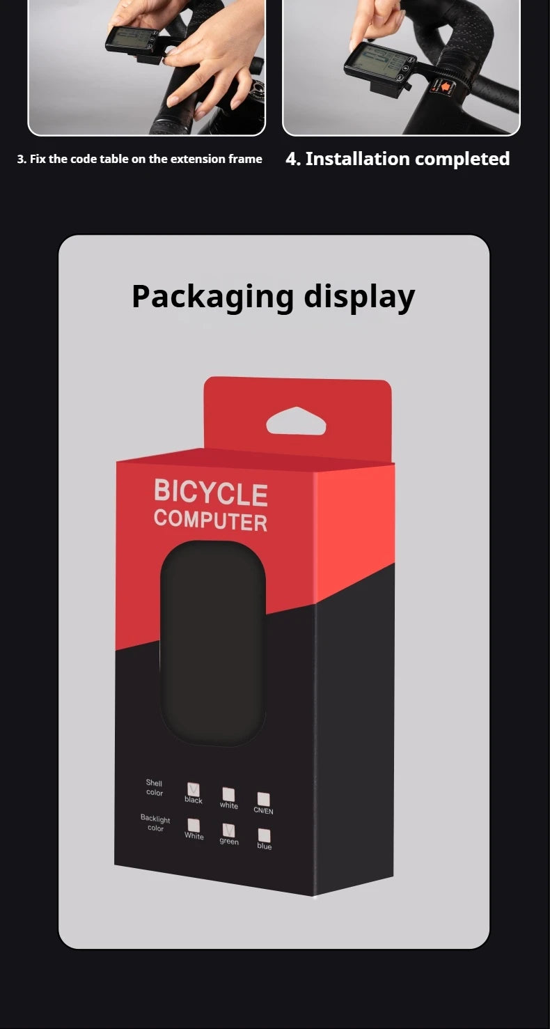 Wireless Bicycle Computer Touch Screen Bicycle Computer Mountain Bike Speedometer Cadence Sensor Gps For Bike Bike Accessories
