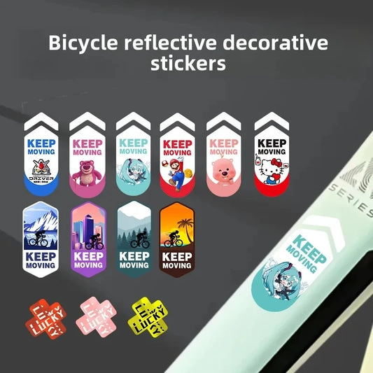 Bicycle Stickers for Bicycle Frame Top Tube Decorative Reflective Waterproof Cycling Road Bikes Mountain Bikes Frames Stickers