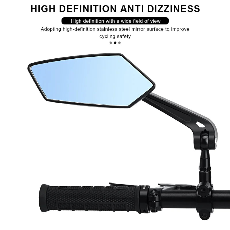 Bicyle Rear View Mirror Two-Color Wide Angle Reflector Clear Wide Range Bike Rearview Mirrors Cycling Flexible Left Right Mirror