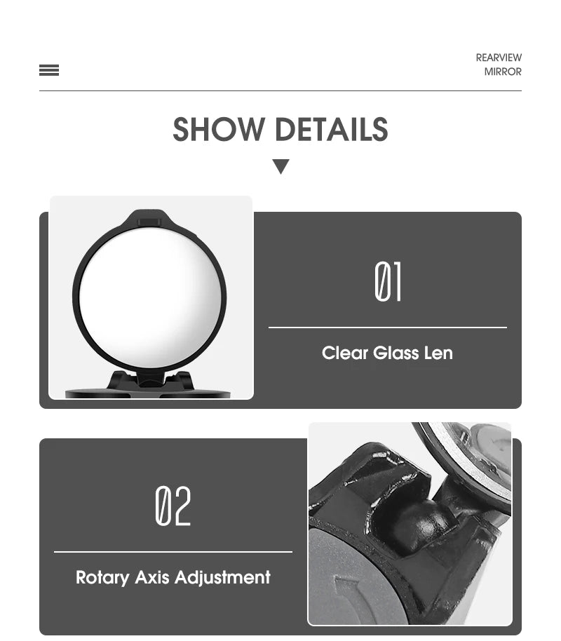 WEST BIKING Bicycle Rearview Mirror Universal Adjustable Convex Mirrors Rotate Handlebar End Mirror MTB Road Bike Accessories